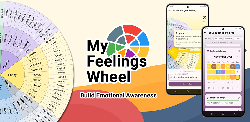 My Feelings Wheel app feature showcase